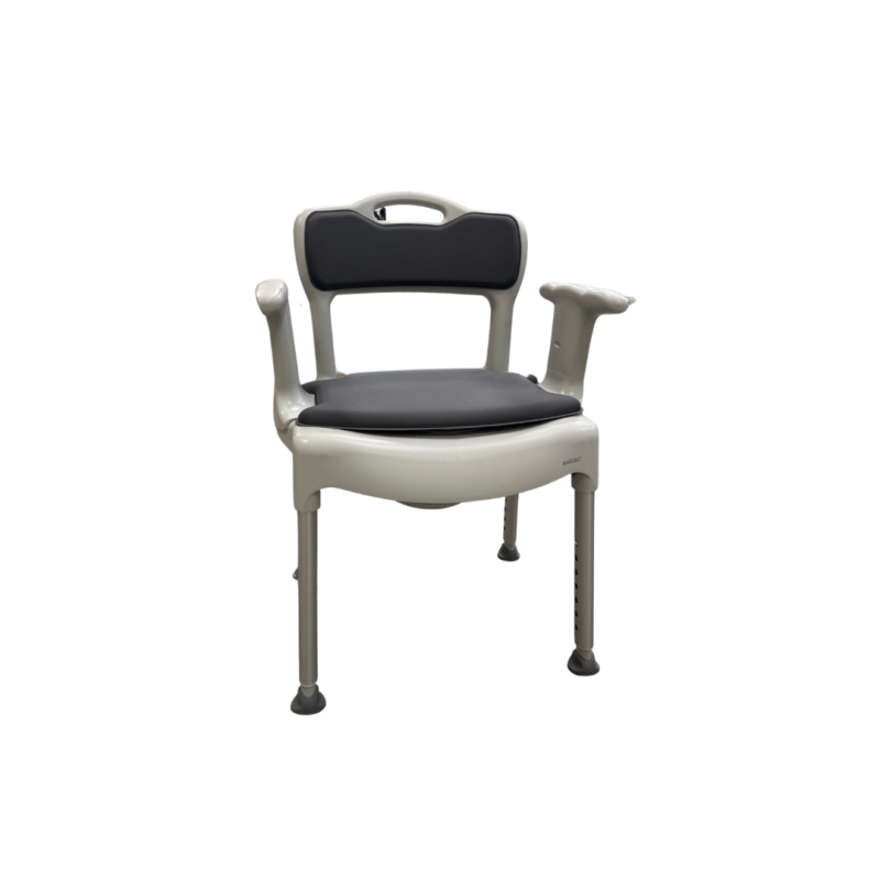 MACITA Housses de coussin lavables pour siège de toilette – Coton épais PU Siège de chaise de douche Coussin doux pour table de chevet, chaise percée