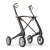 Déambulateur/Rollator CARBON Ultralight Noir de biais Déambulateur/Rollator CARBON Ultralight Noir de biais