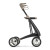 Déambulateur/Rollator CARBON Ultralight Noir de profil Déambulateur/Rollator CARBON Ultralight Noir de profil