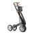 Déambulateur/Rollator CARBON Ultralight Noir plié Déambulateur/Rollator CARBON Ultralight Noir plié