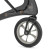 Déambulateur/Rollator CARBON Ultralight Noir zoom roue Déambulateur/Rollator CARBON Ultralight Noir zoom roue