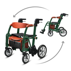 Rollator Fauteuil glide 2 en 1