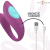 Vibromasseur Intense Annie violet présenté avec son câble de recharge USB aimanté