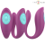 Stimulateur intime en U Intense Annie en silicone médical violet pour point G et clitoris