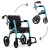 Image de couverture du Rollator et Fauteuil ROLLZ MOTION avec vue sur ses deux positions