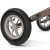 Déambulateur/Rollator CARBON OVERLAND Brun zoom sur roue arrière Déambulateur/Rollator CARBON OVERLAND Brun zoom sur roue arrière
