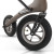 Déambulateur/Rollator CARBON OVERLAND Brun zoom sur roue avant Déambulateur/Rollator CARBON OVERLAND Brun zoom sur roue avant
