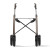 Déambulateur/Rollator CARBON OVERLAND Brun de face Déambulateur/Rollator CARBON OVERLAND Brun de face