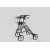 Image du déambulateur/rollator Trive gris de profil