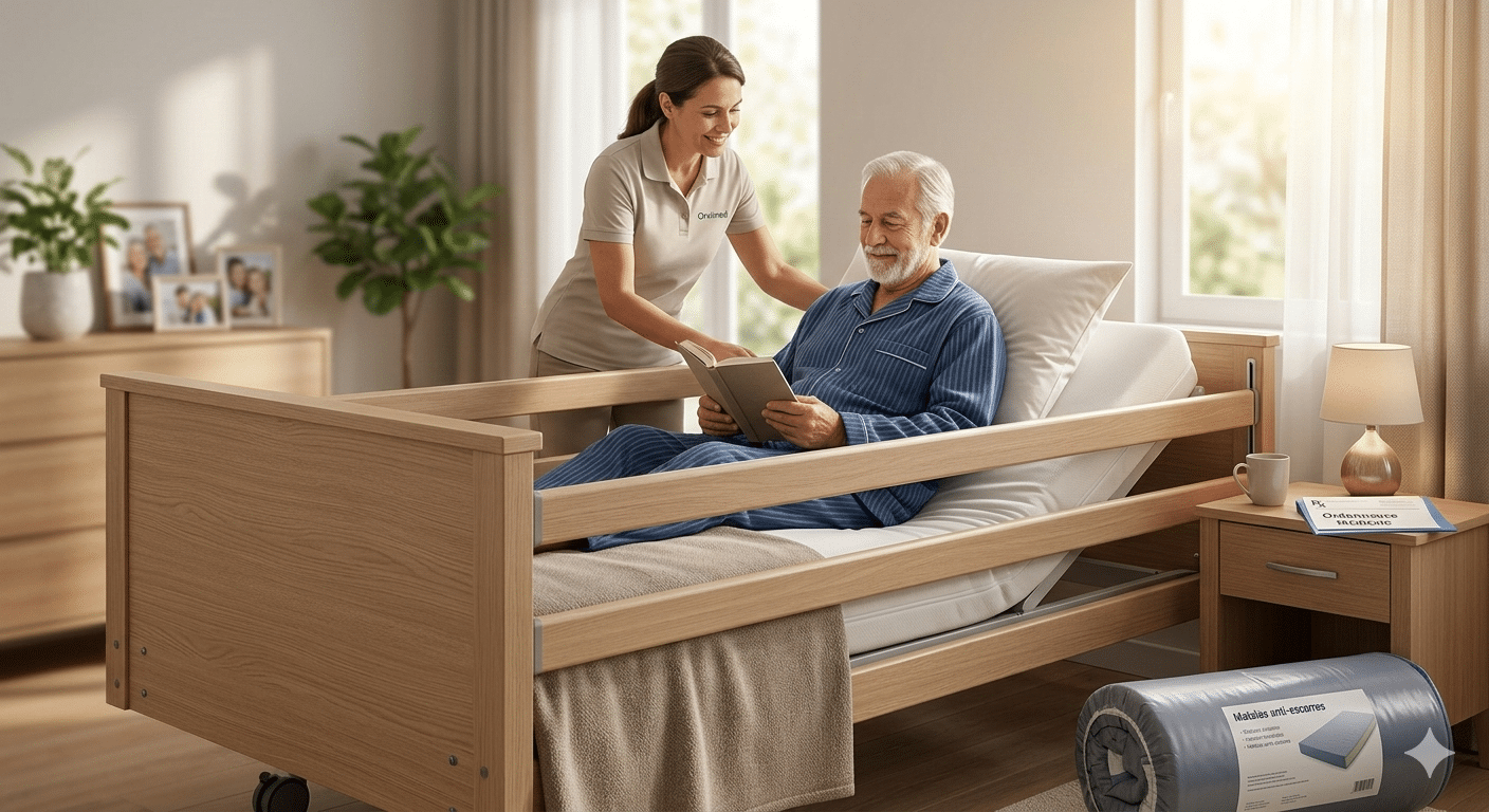 Lit d’hôpital à domicile en Île-de-France : guide complet 2026 — Prix, remboursement et installation