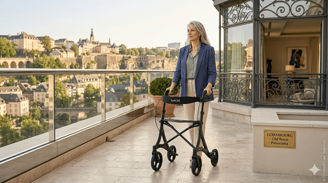 Rollator au Luxembourg : les meilleurs déambulateurs haut de gamme livrés à domicile