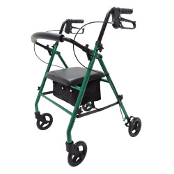 Rollator 4 Roues Acier Robuste et Pliant